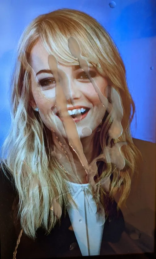 I blasted Emma Stone with my hot cum