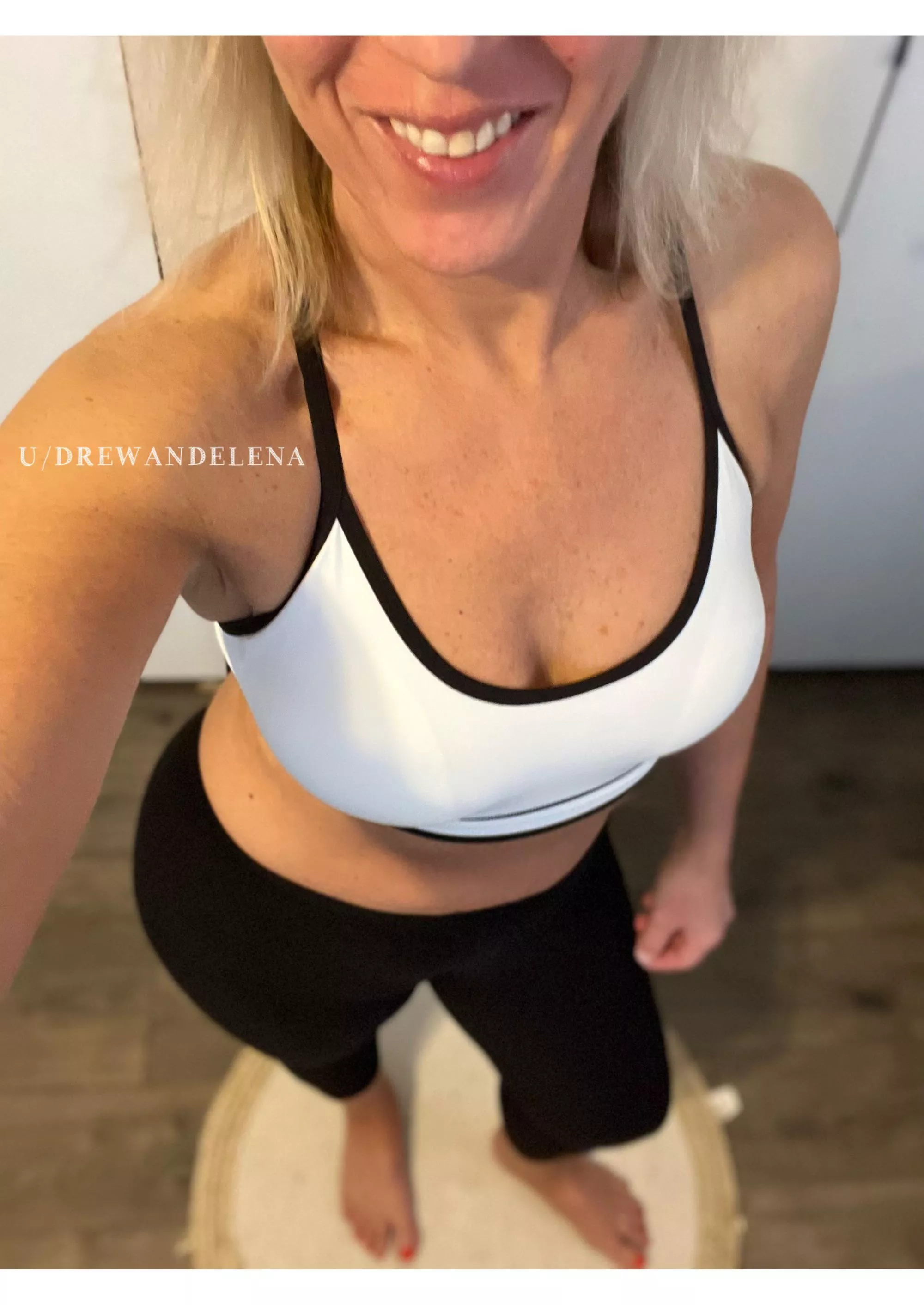 I bought this cause I thought it was cute and it shows the goods nicely . Would i distract you at the gym? 47F