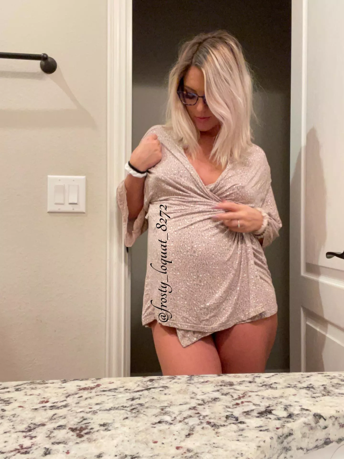 I bought this robe before I was pregnant, not realizing it was part of the maternity line at Walmart! $10 for the win, and I feel so comfy and sexy in it!