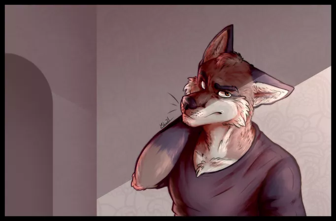 I can't believe I drew a furry for a school project // Art by me