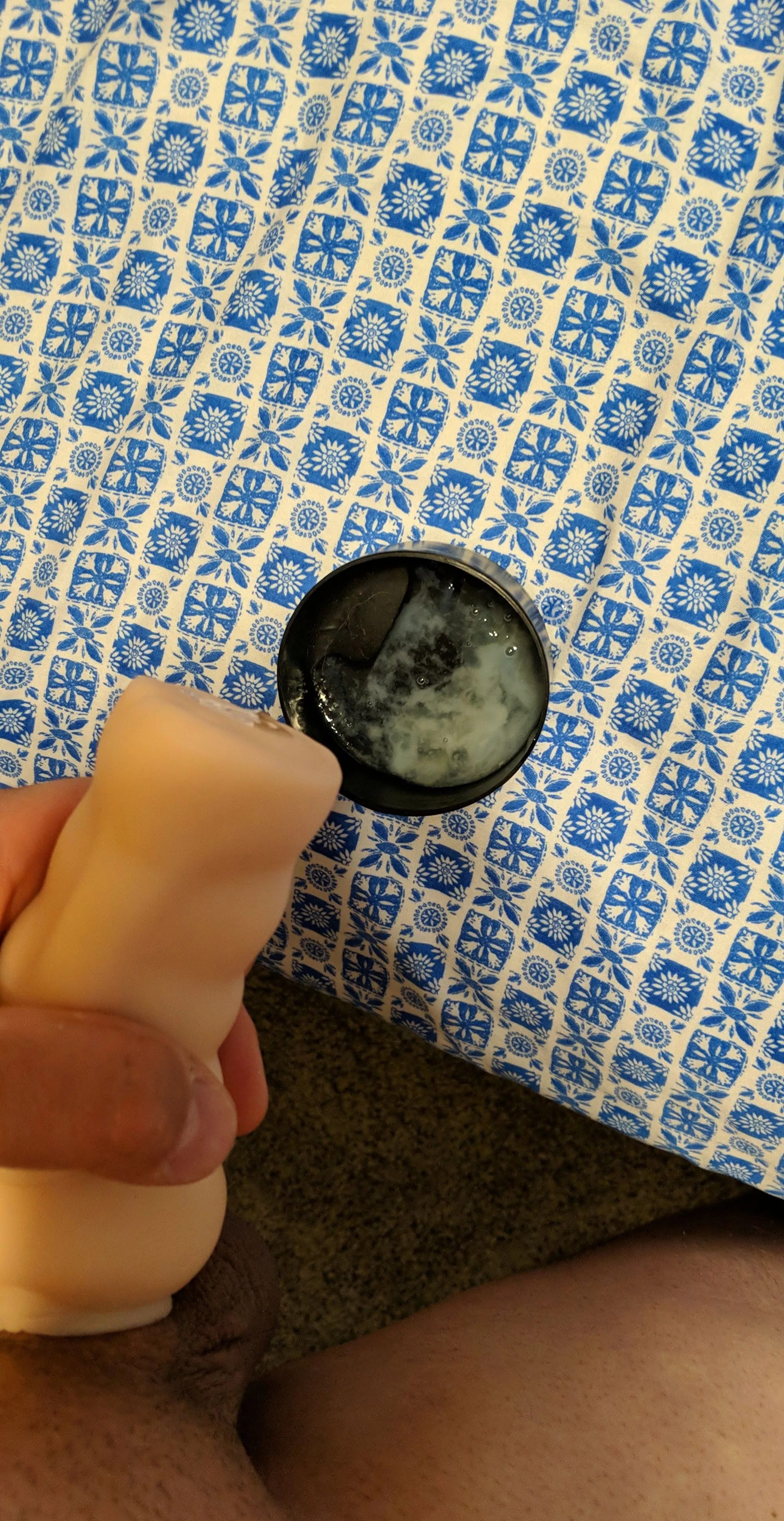 I did a thing! I actually caught my load this time and didn't let my cum shoot out the end of the toy to make a big mess :) I did a thing! I actually caught my load this time and didn't let my cum shoot out the end of the toy to make a big mess :)