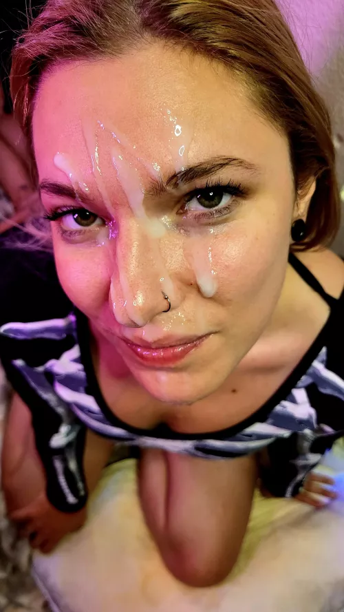 I didn't miss a drop on my face!