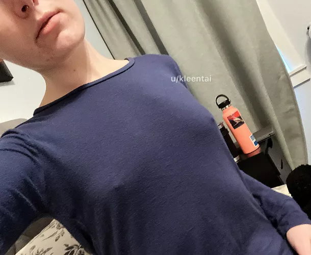 I don’t have to go into work today, so no bra for me!