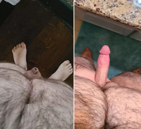 I don't tell people my size I just say there's a 6 inch difference between soft and hard and they cam decide what the numbers are