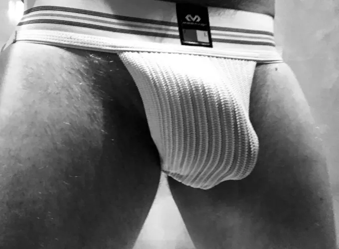 I don’t wear a jockstrap often, but when I do, I get horny