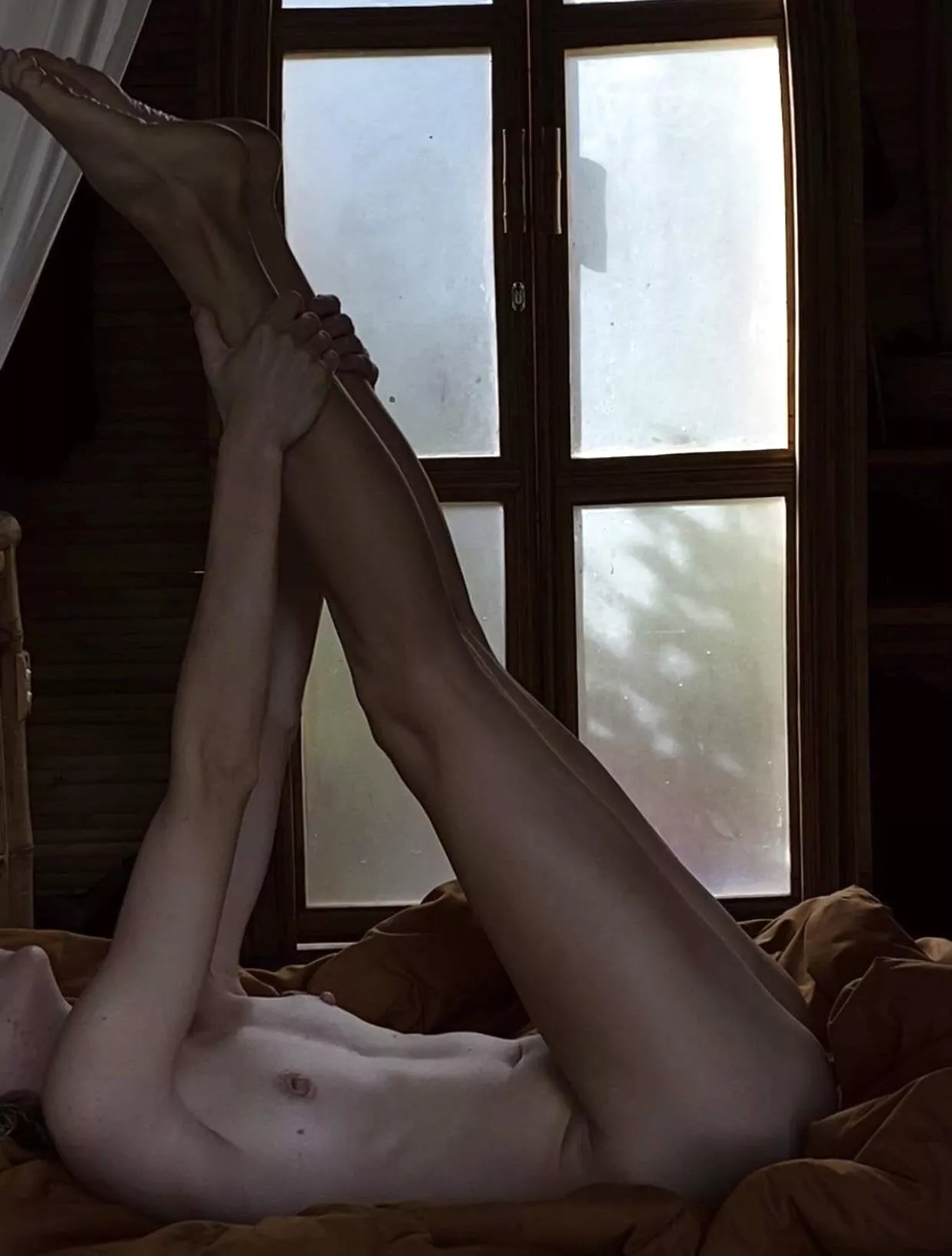 I draw geometry from my body