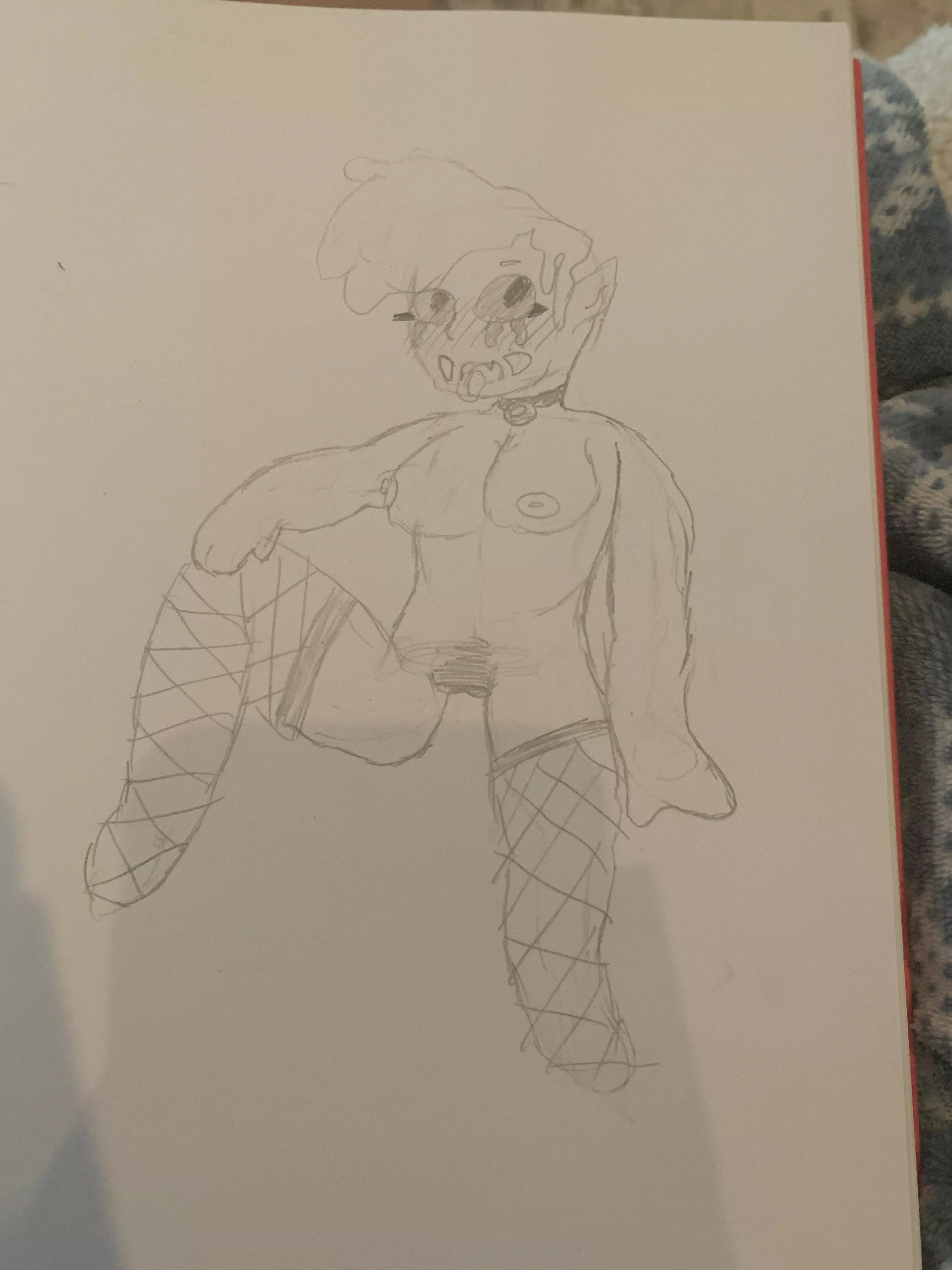 I drew my favorite hardest boss but ✨lewd✨ hope you guys enjoy <3 (it’s Hush if you can’t tell)