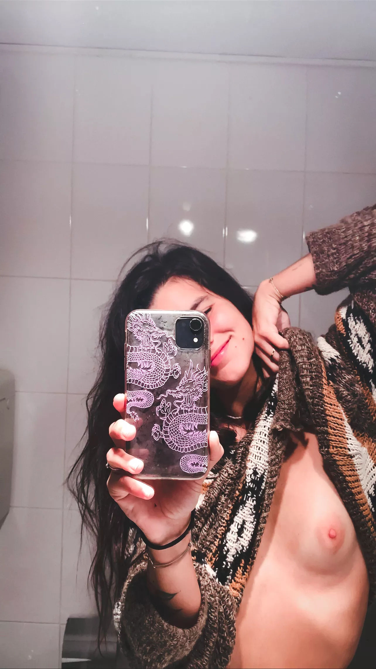 i feel so much tickles on my boobies! don't touch them! 🥰