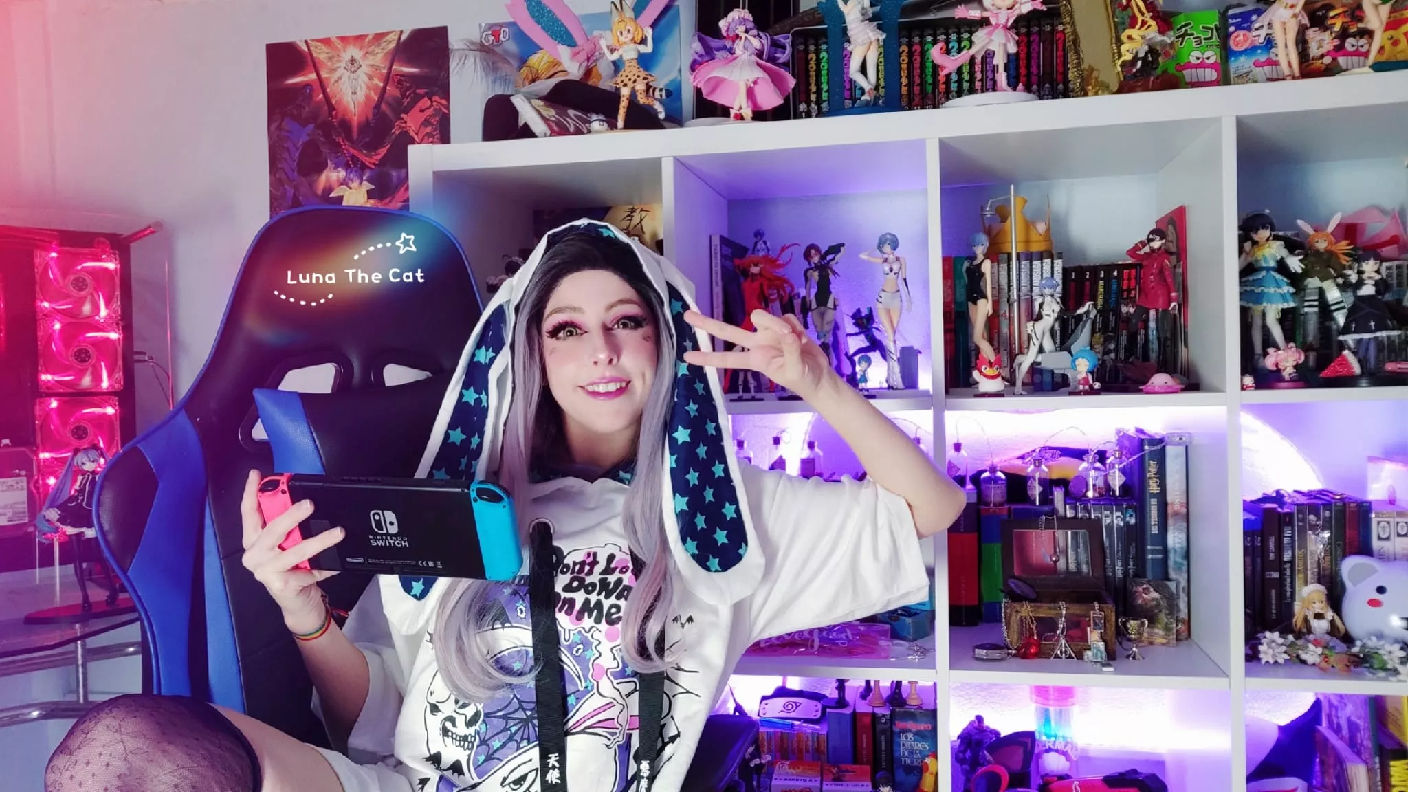 🐰I feel super cute in my bunny hoodie✨🐰