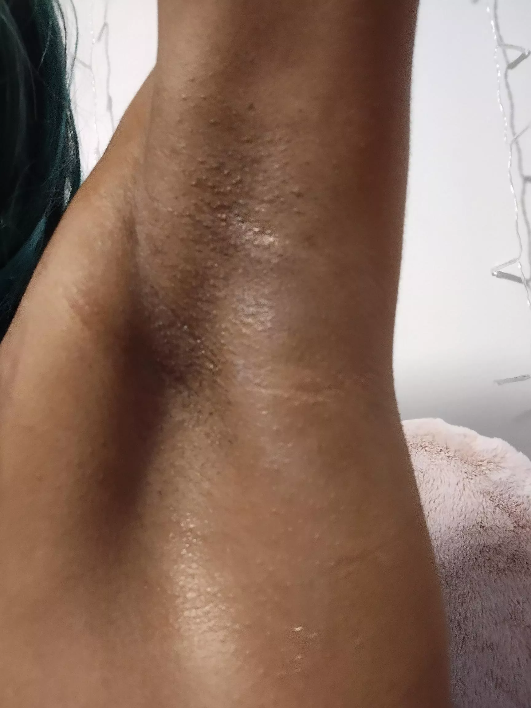 I finally got them when they were slightly sweaty