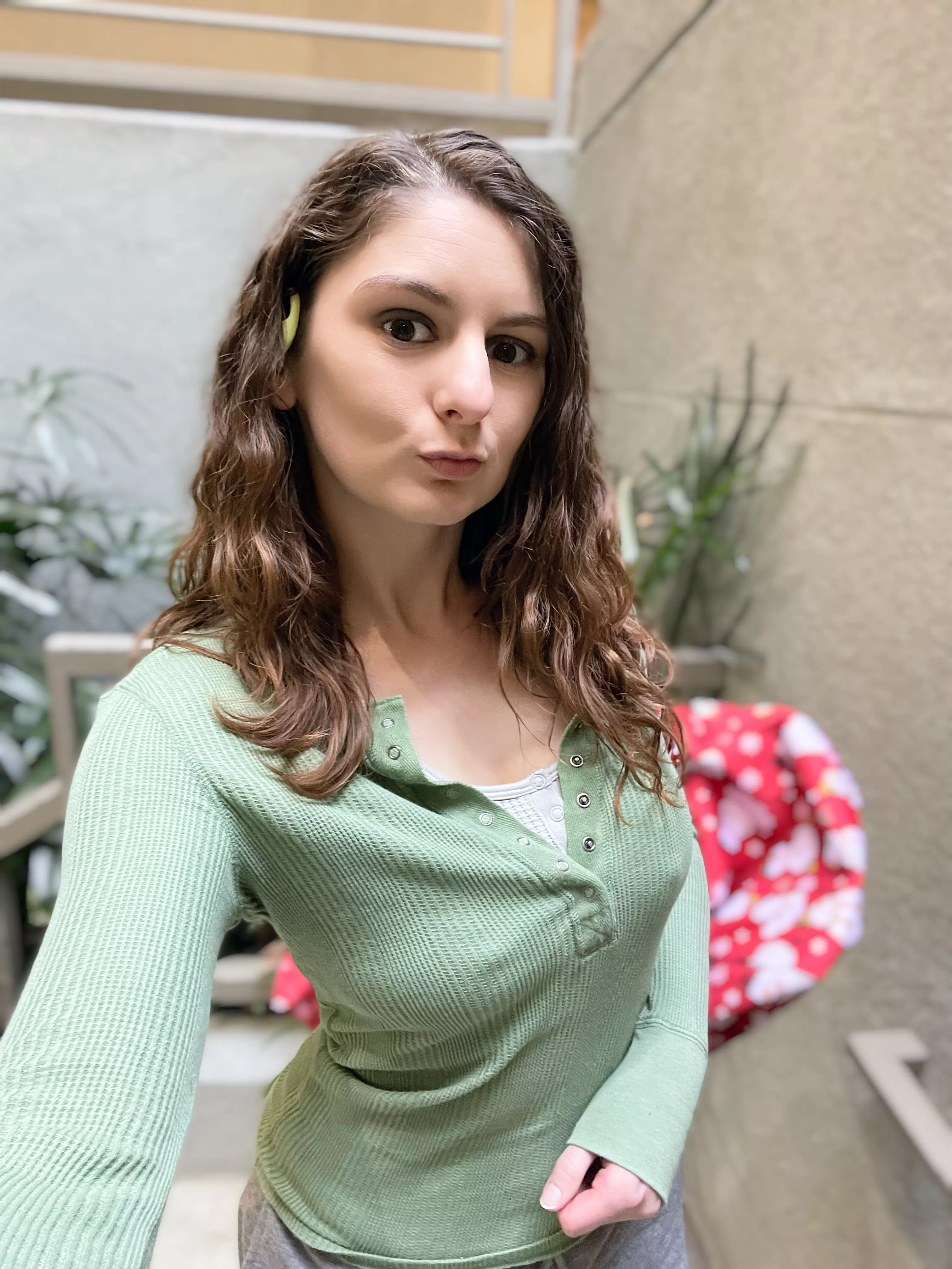 I forgot my bra oops