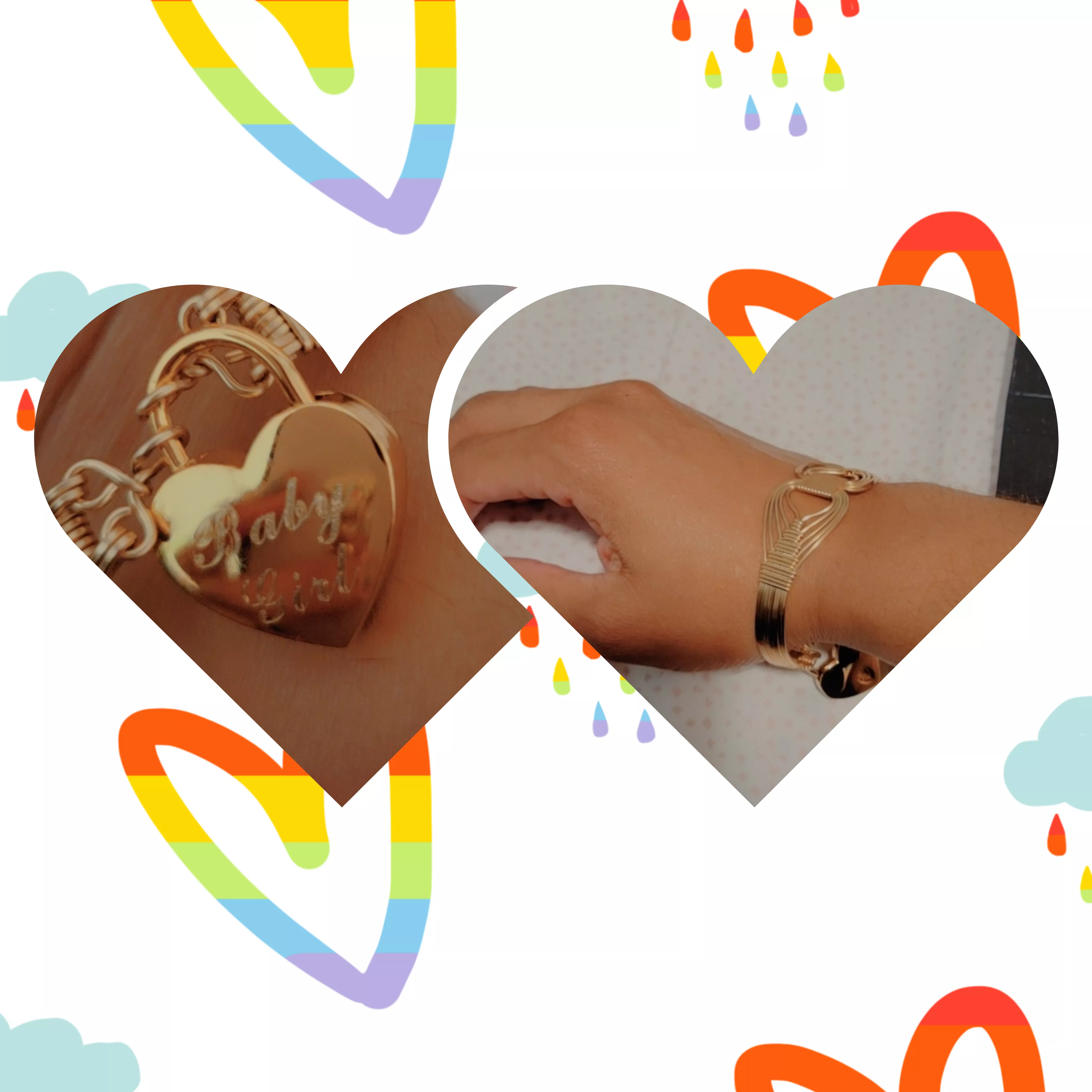 I got a cuff!!! We signed our contract!! I'm officially hers. I'm Daddy's Baby Girl. Yaaaay!!! 😇😊