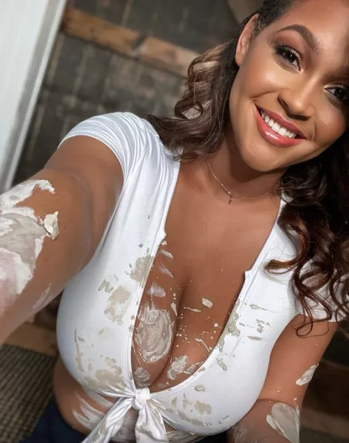 I got a little dirty in pottery class.