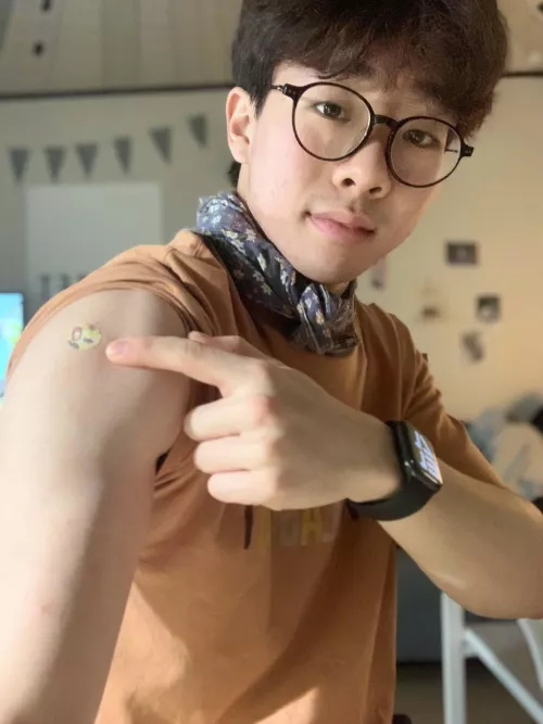 I got my booster shot today from paediatric hospital and she gave me a cute bandage