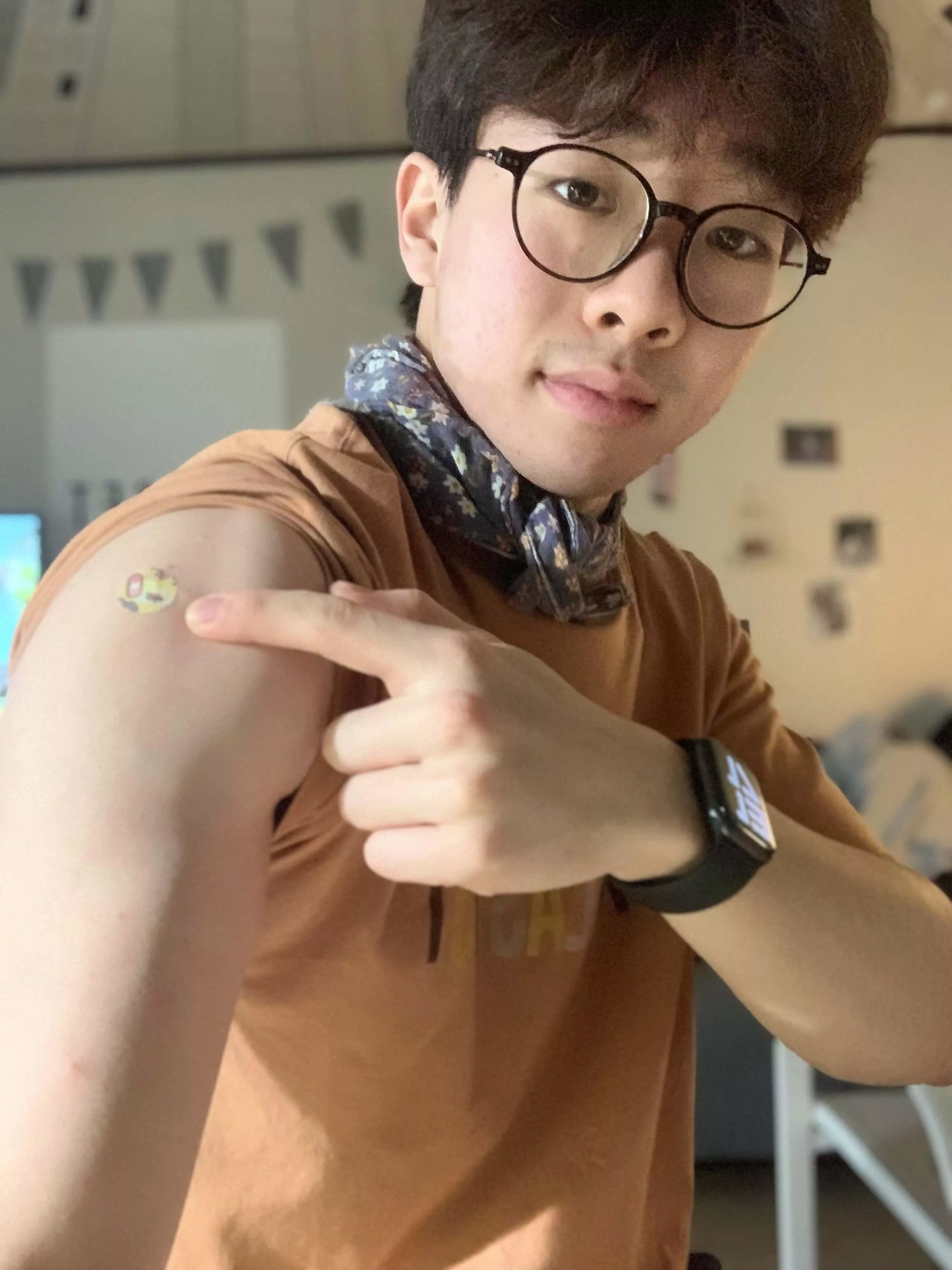 I got my booster shot today from paediatric hospital and she gave me a cute bandage I got my booster shot today from paediatric hospital and she gave me a cute bandage