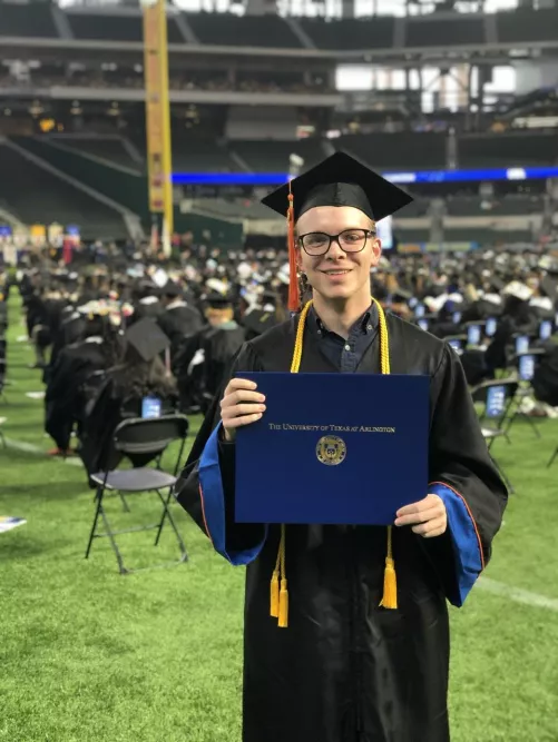 I graduated from college last week!