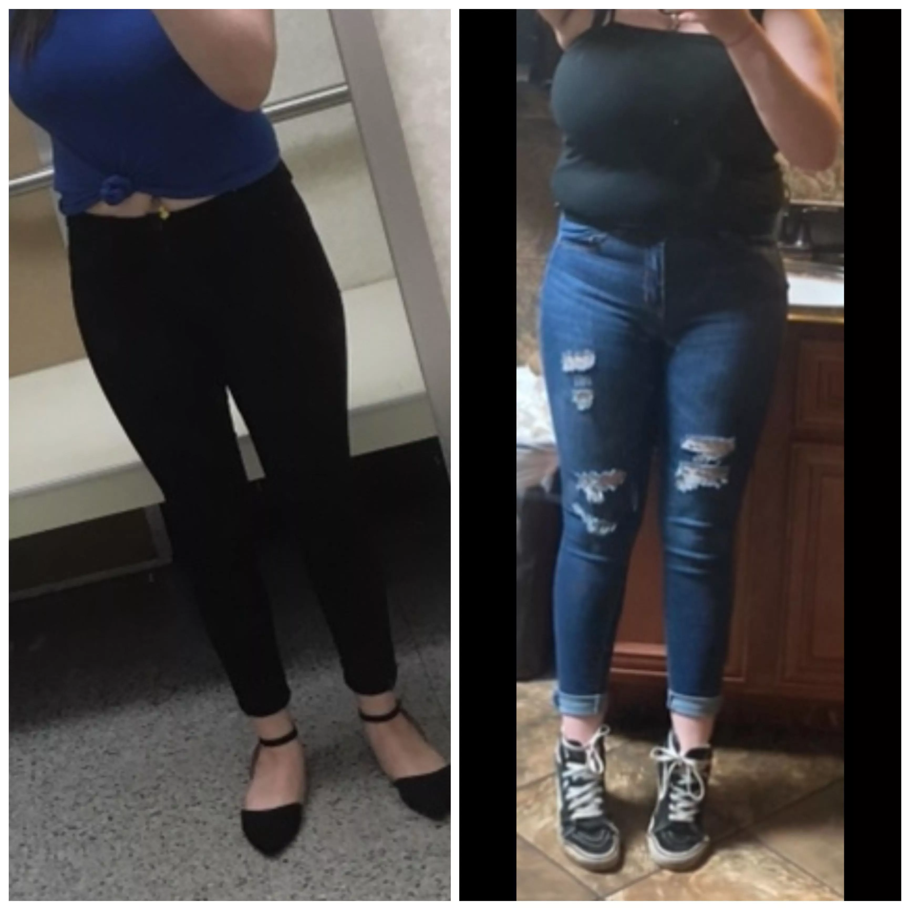 I guess I really have grown 😉 two years apart