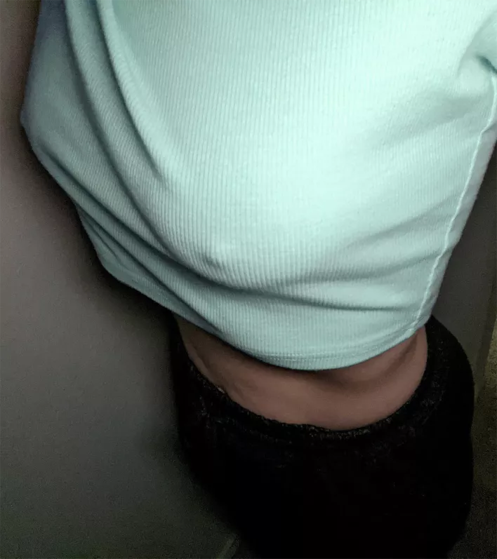 I guess winter is here 😂 I gotta put this croptop away for awhile. [F]