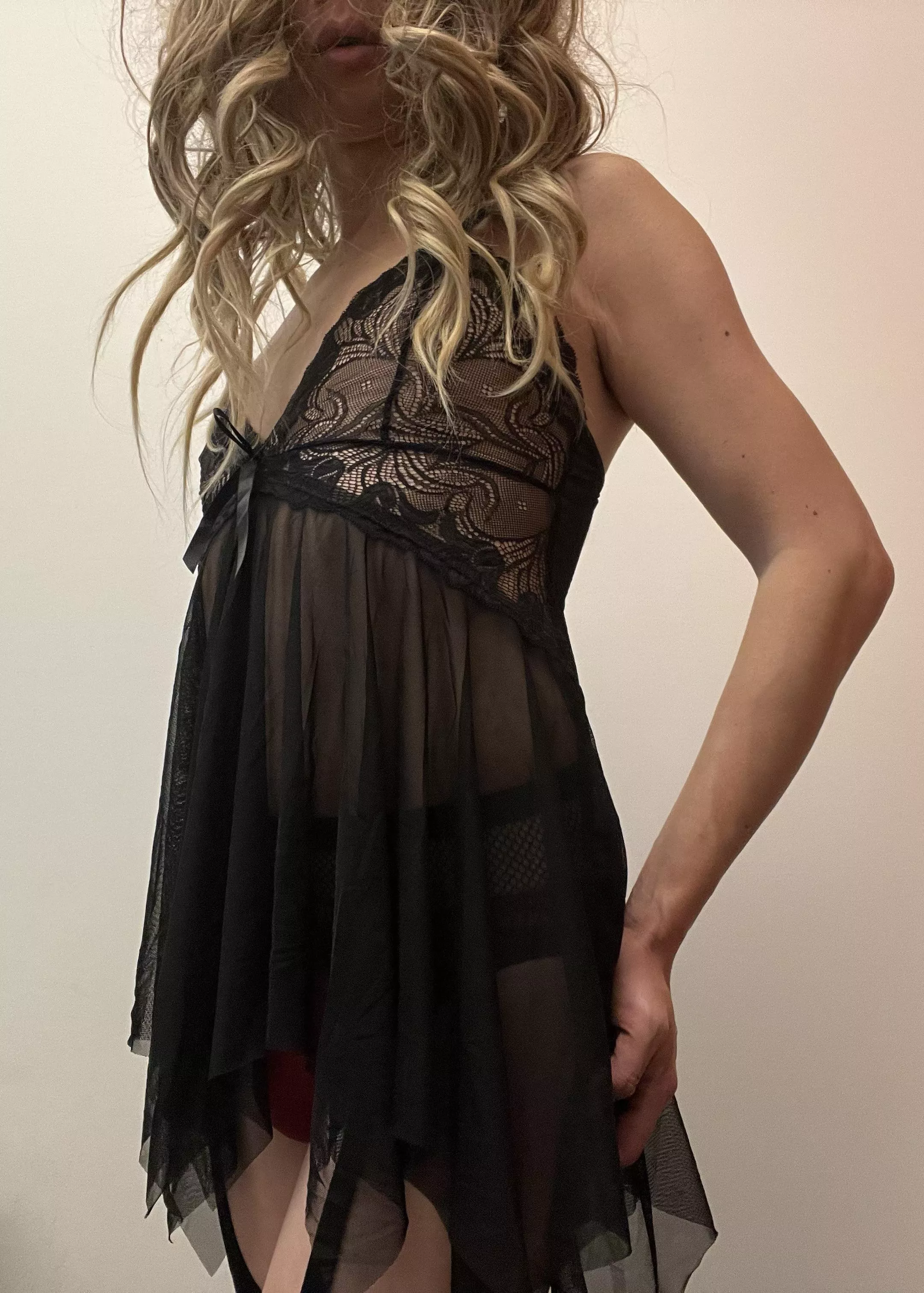 I had to put it on this morning. Feels so sexy.