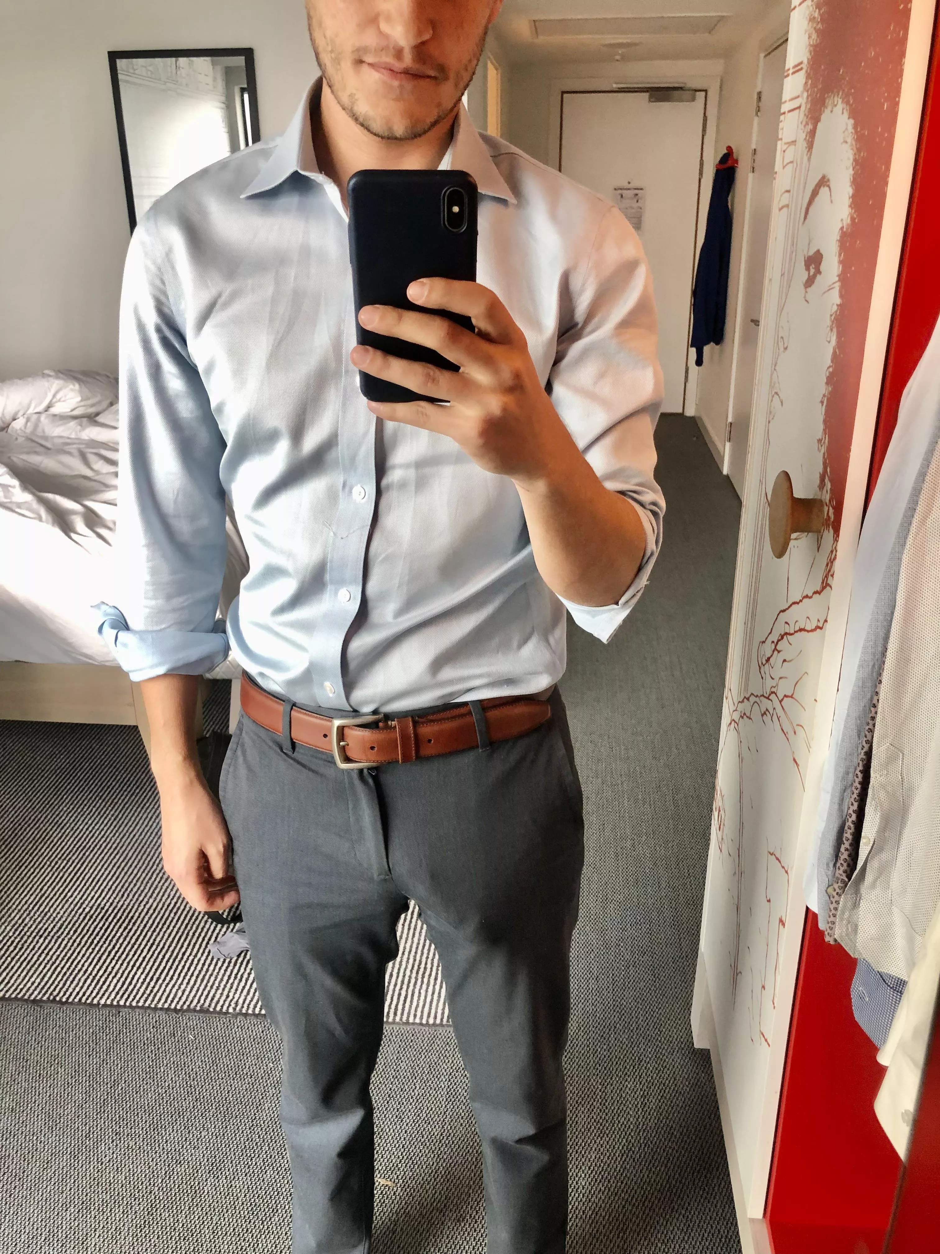I have to go to a conference and need your advice. Are these pants inappropriate? I have to go to a conference and need your advice. Are these pants inappropriate?