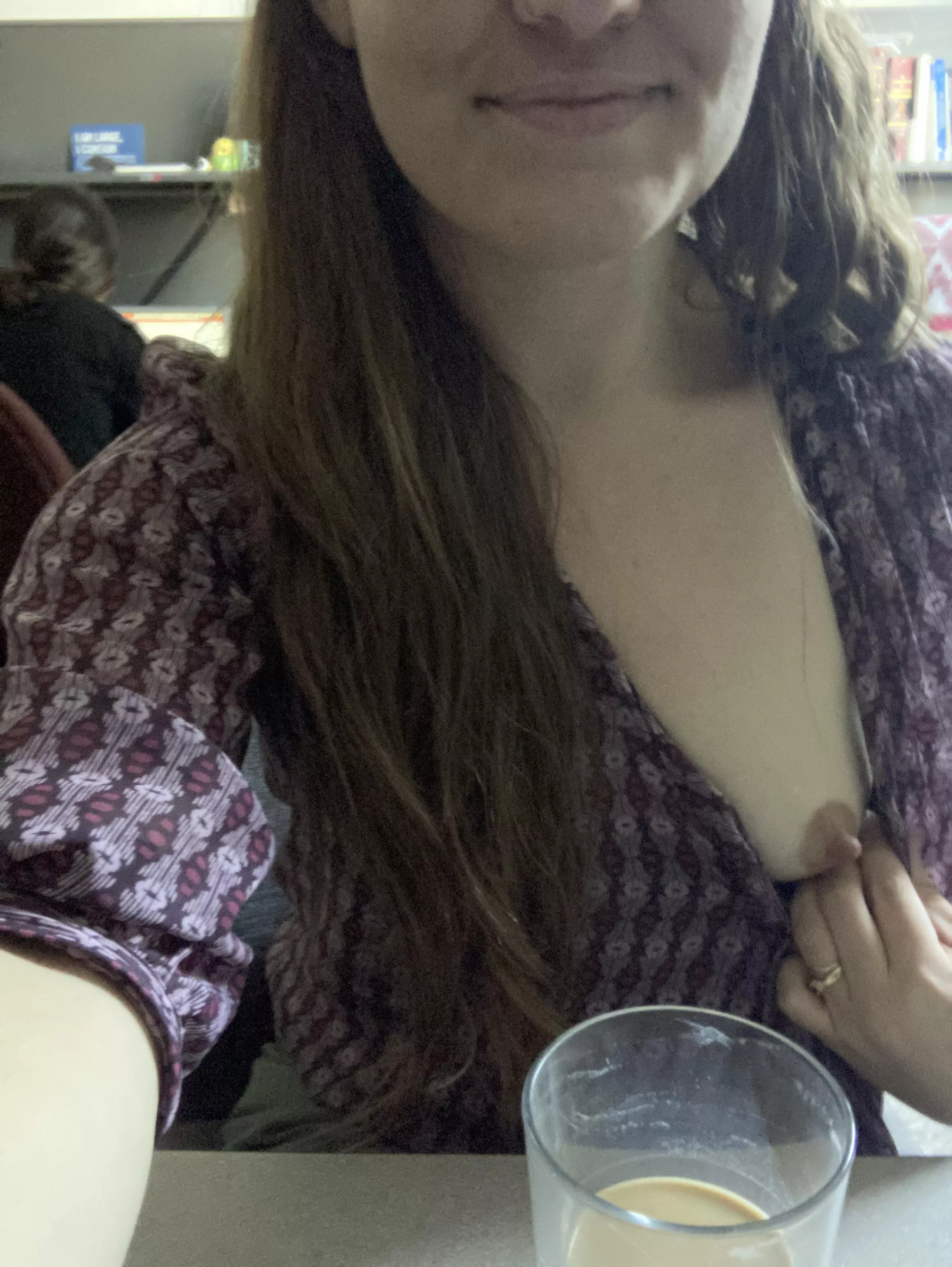 I havenโt managed to get any alone time this morning, but I still was able to snap a titty Tuesday pic ๐
 I havenโt managed to get any alone time this morning, but I still was able to snap a titty Tuesday pic ๐