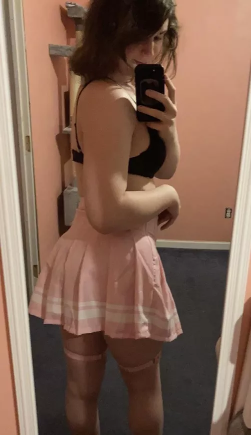 I hope Daddy likes my new skirt!