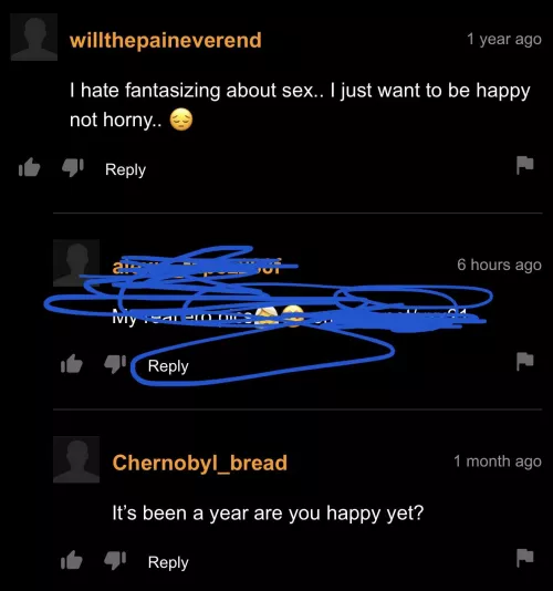 i hope he is happy now 😭