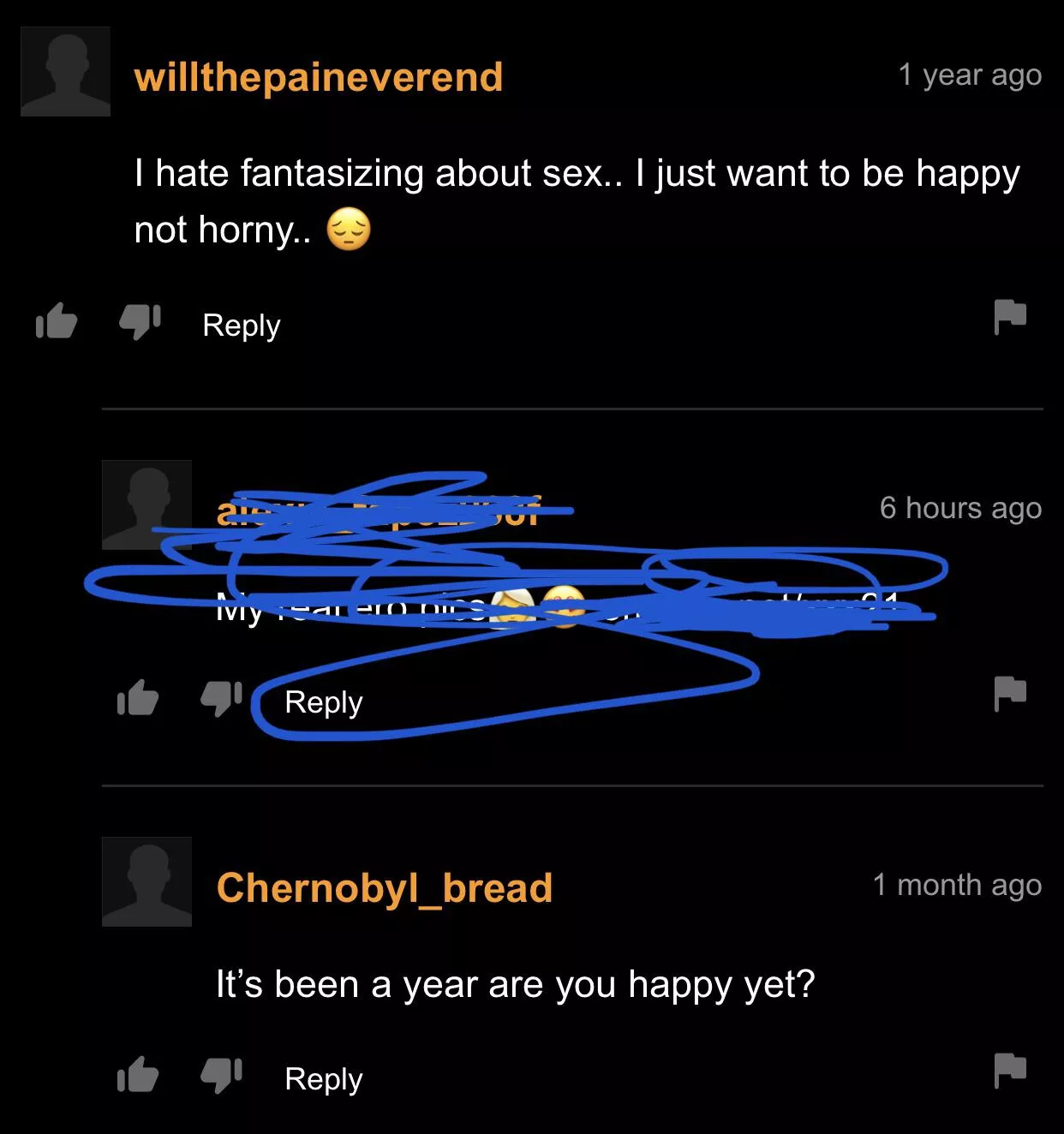 i hope he is happy now 😭