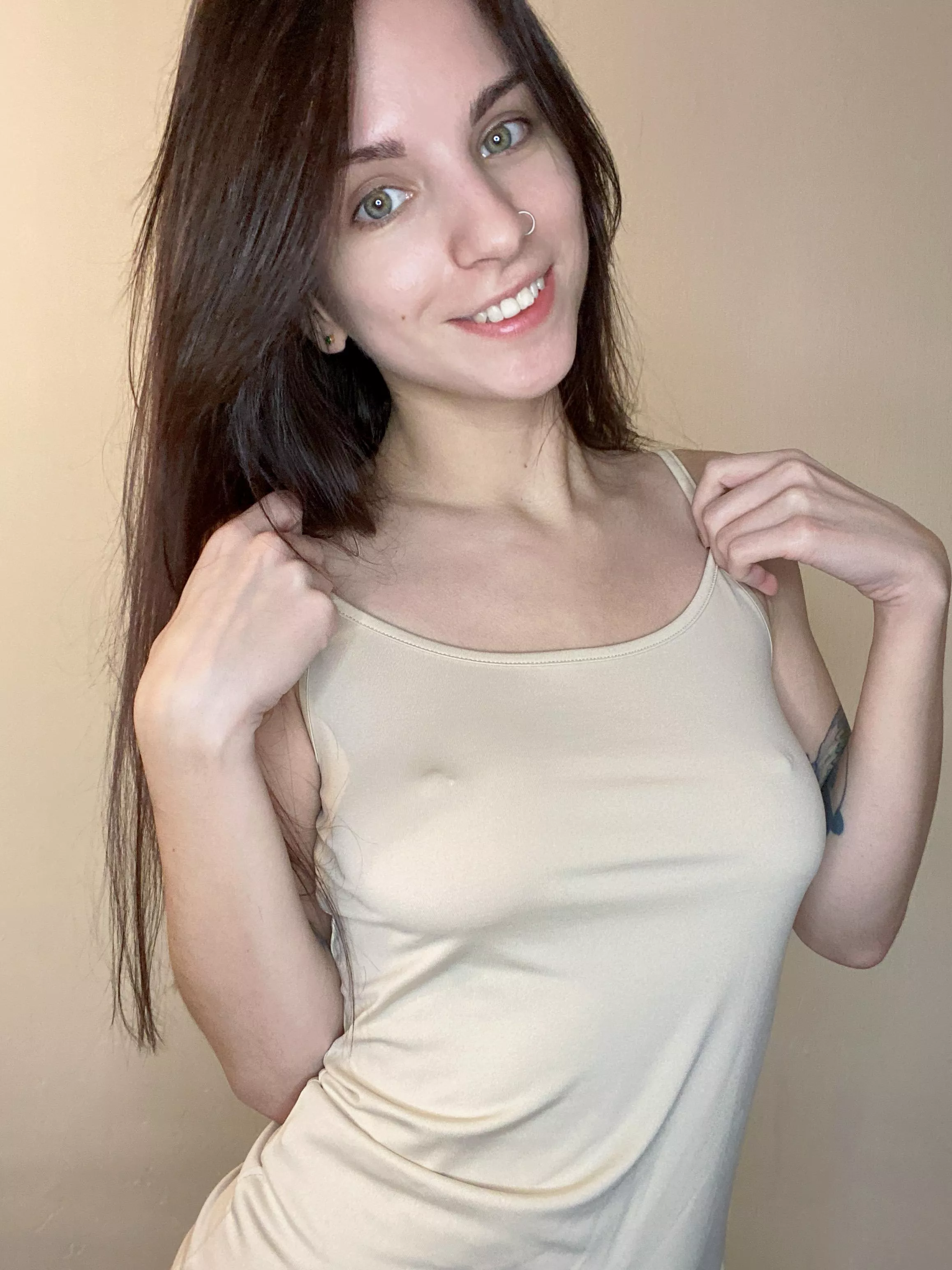 I hope you don't mind that I'm braless today