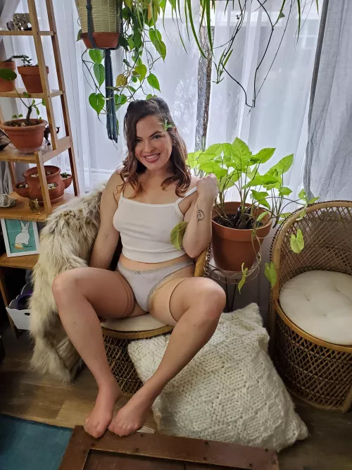 I hope you like sheer thigh highs 🥰