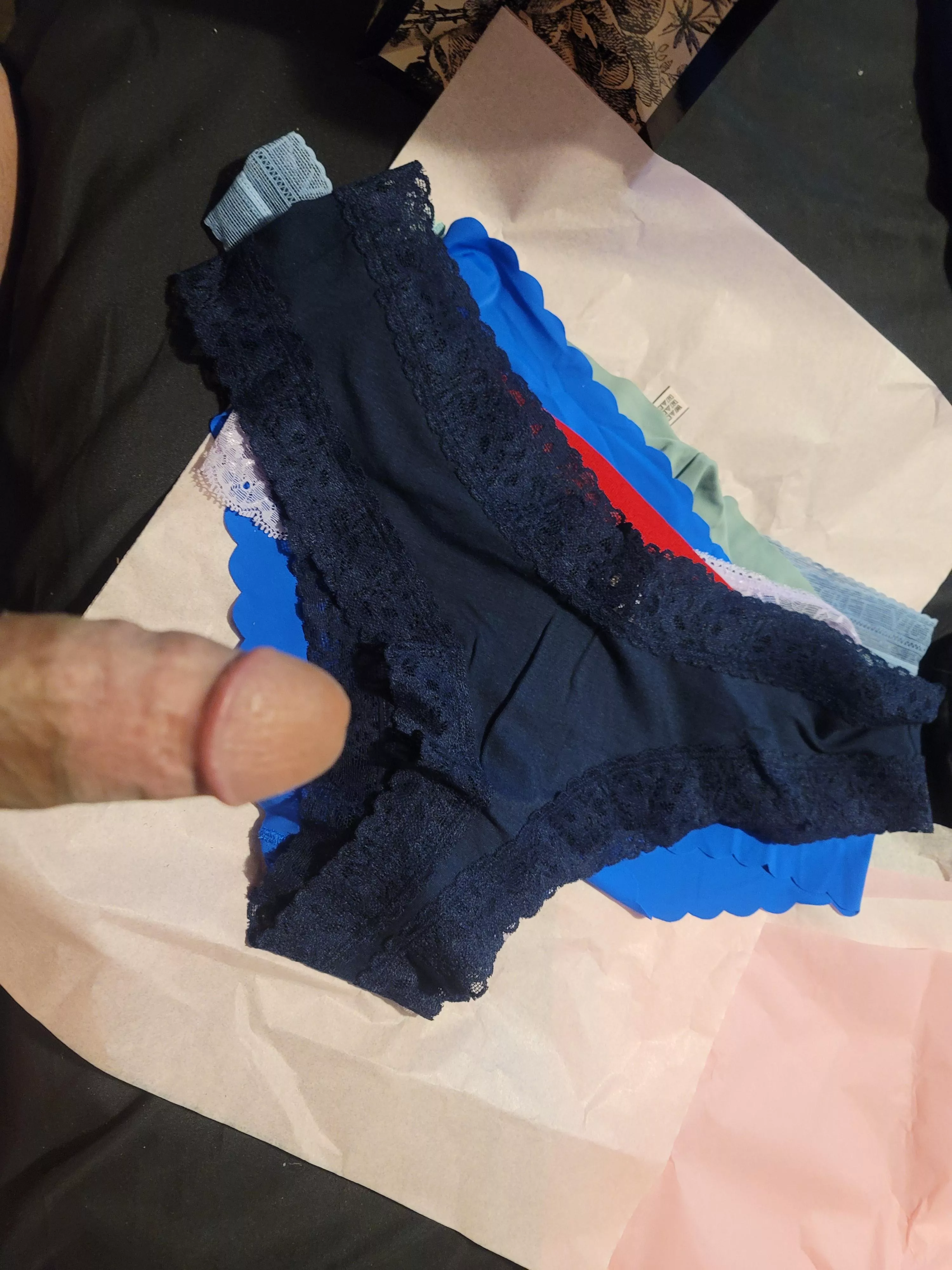 I just got my girlfriend new panties at Victoria's Secret anybody want to play before she comes home on Snapchat