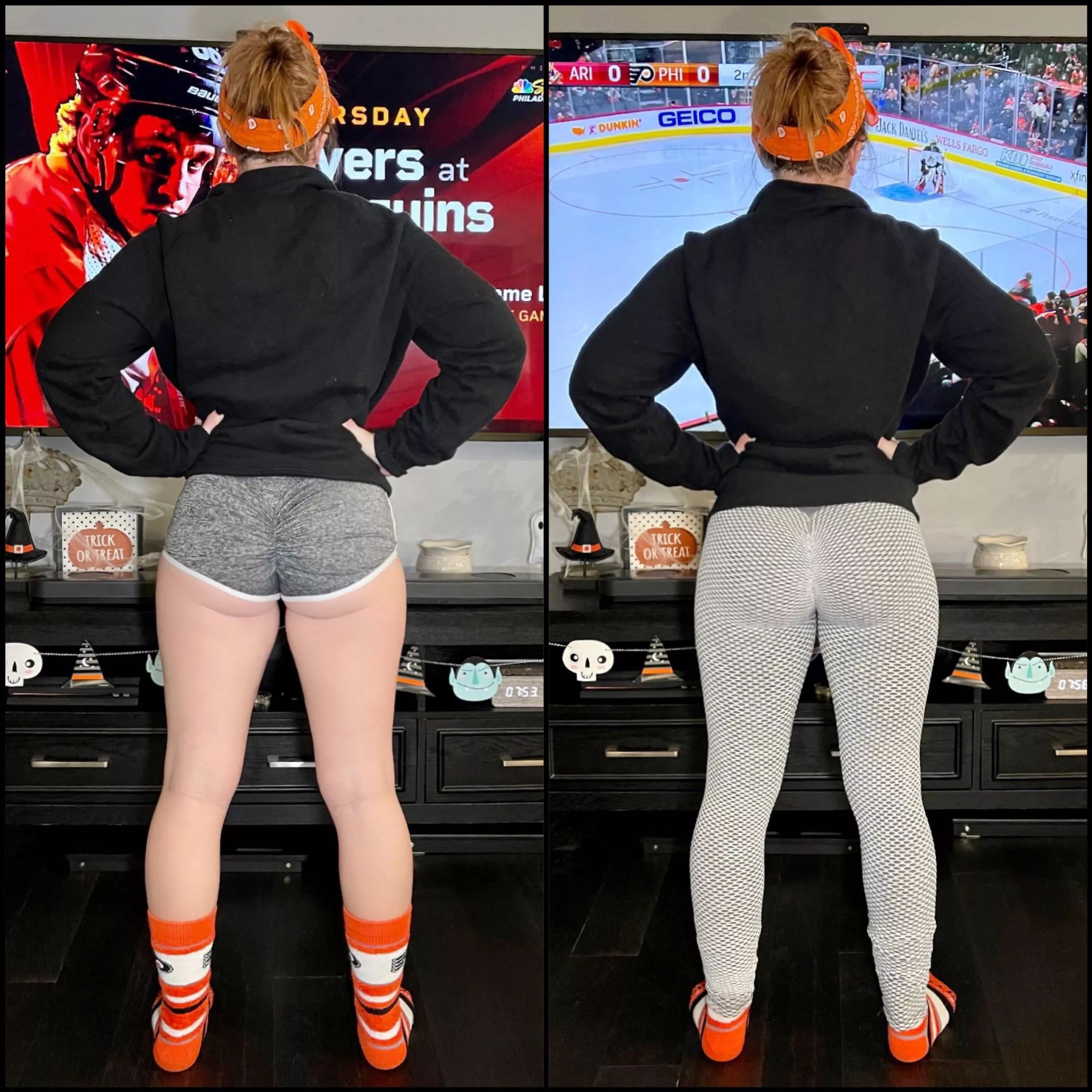 I just got some cute new shorts. Do you like them or my Yoga Pants better? I just got some cute new shorts. Do you like them or my Yoga Pants better?