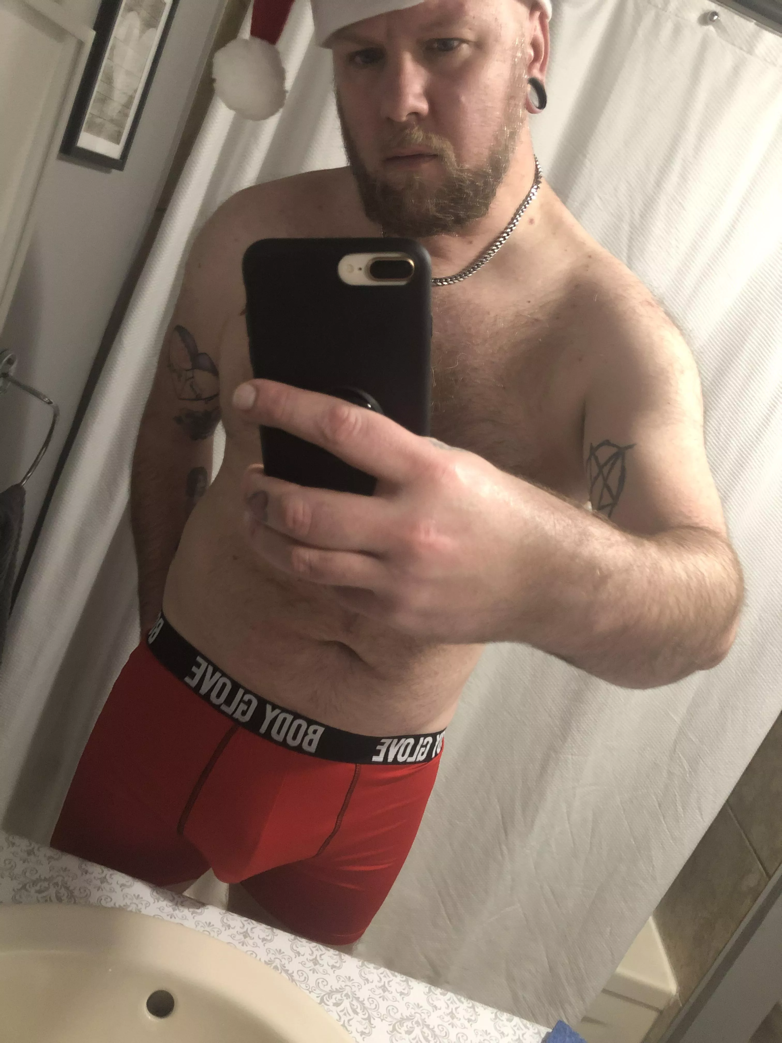 I keep the mistletoe in my boxers.