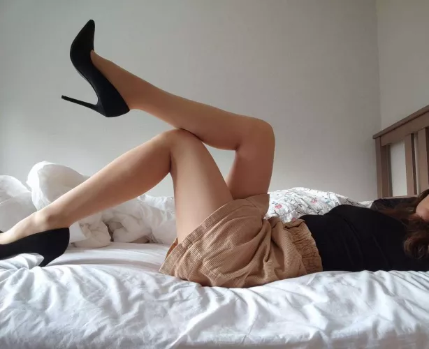 I know you shouldn't wear shoes on the bed but...