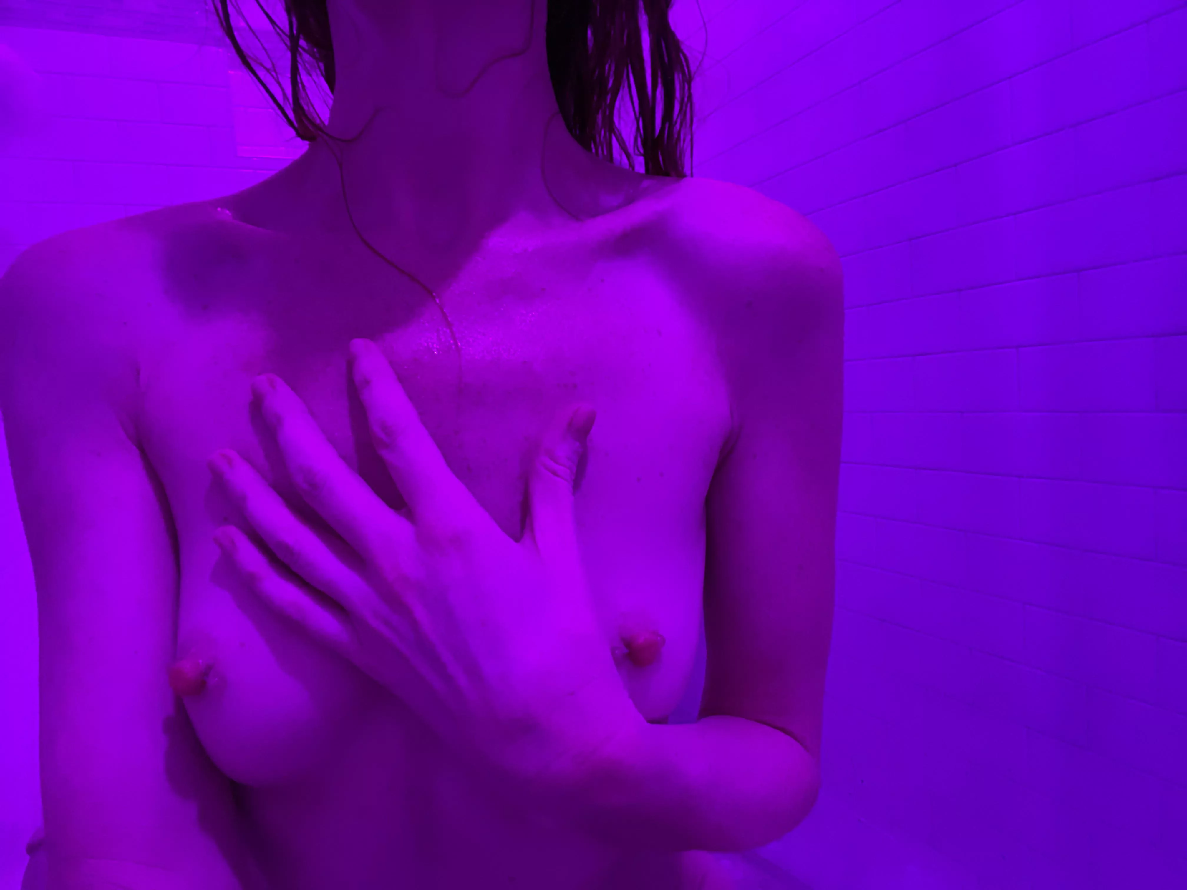 I like how my dildo is barely photobombing my pierced nipple titty pic I like how my dildo is barely photobombing my pierced nipple titty pic