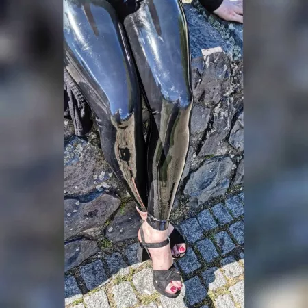 I like my latex shiny and my heels high