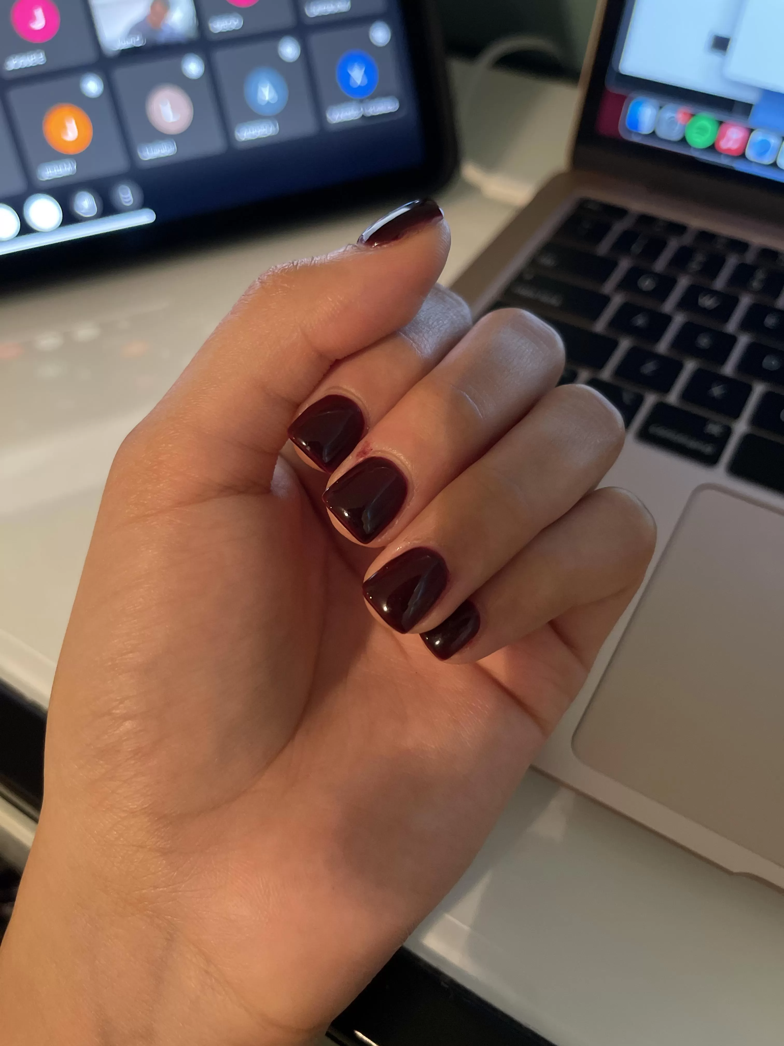 I like my nails on the shorter side I like my nails on the shorter side