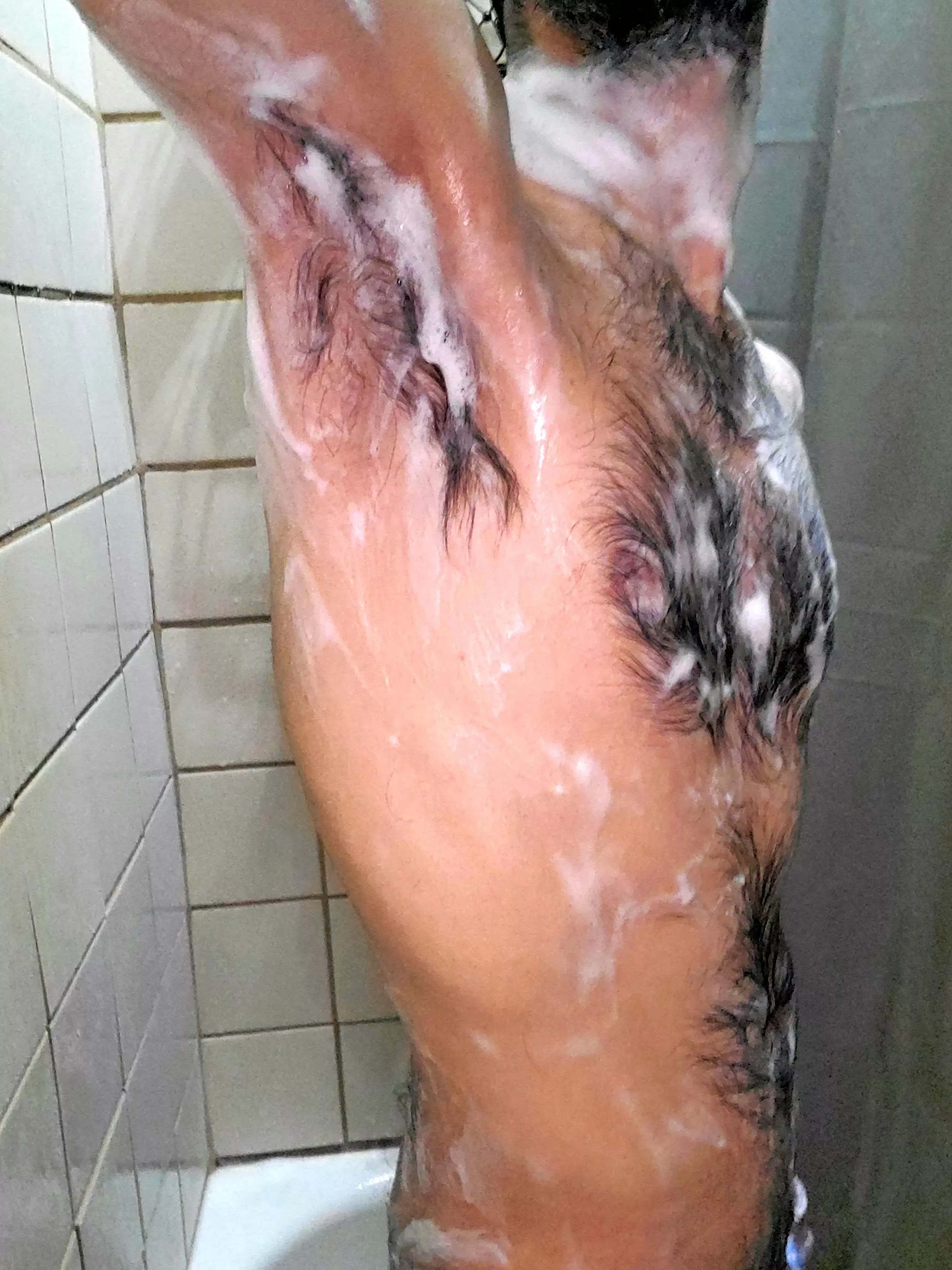 I like way body hair looks all lathered up ;)