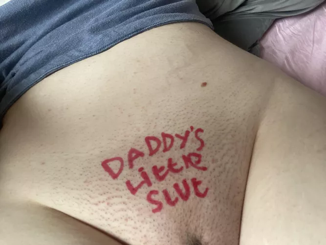 I love being Daddy’s little slut 🥰