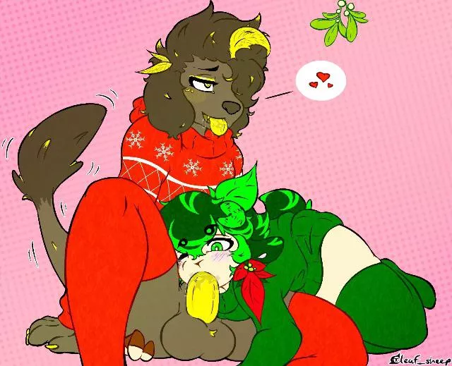 I love Christmas mhff~! (Leaf_sheep)
