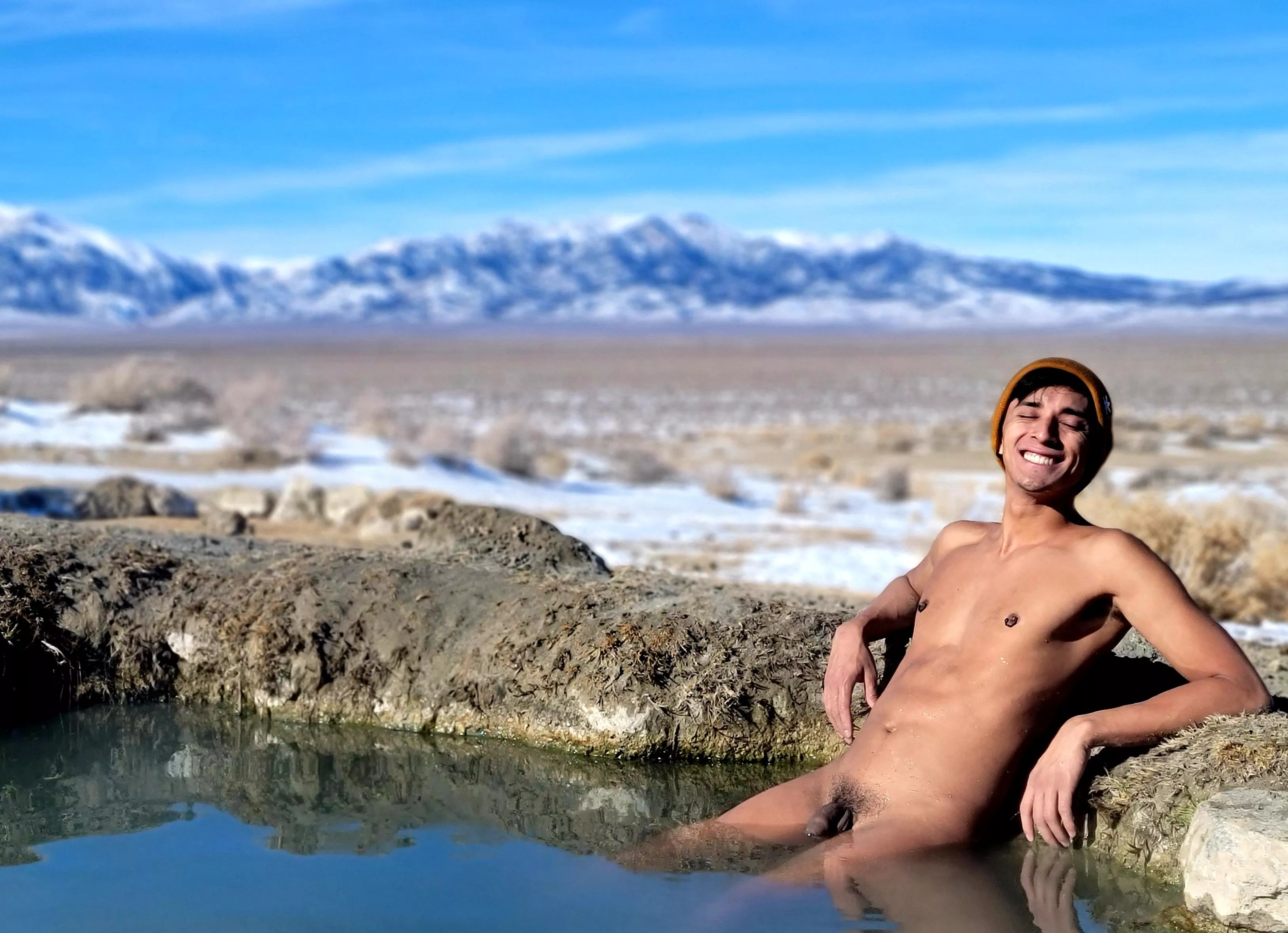 I love hot springs so much, even in subfreezing temps