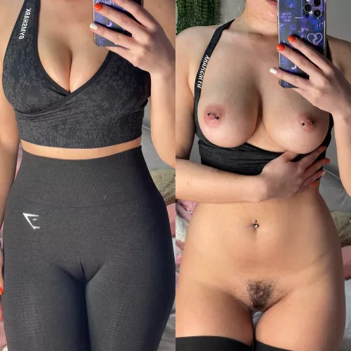 I love how my curves look in and out of my gym wear 😜