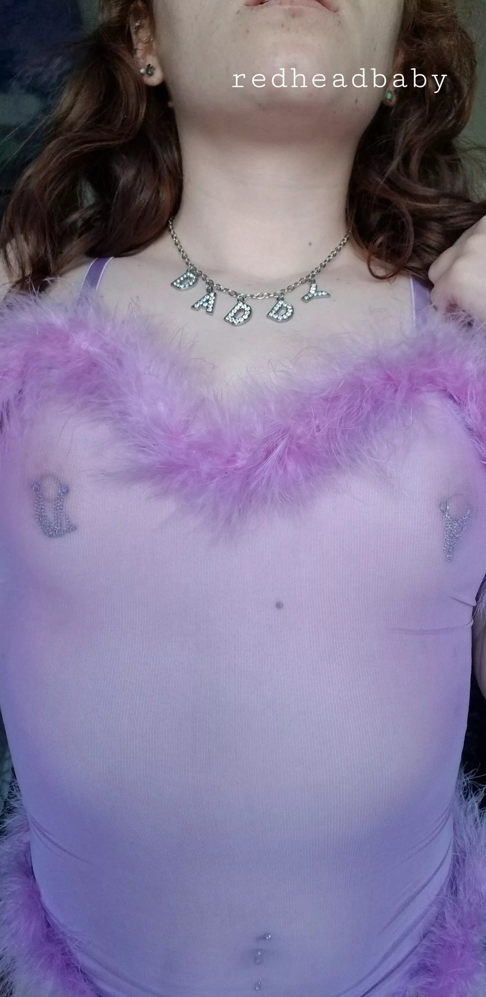 I love how my piercings shine through the lingerie