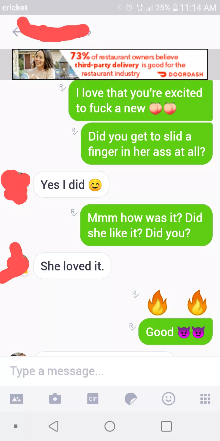 I LOVE it when hubby talks to me about his dates! 👿 I'm so wet now 💦