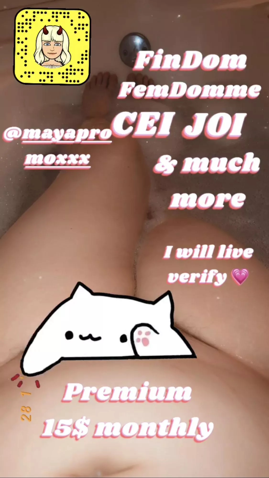 I love looking for my next beta 😈 It’s Goddess or Mistress to you. Are you ready to serve? Kik: Mayapremxo Snap: Mayapromoxxx