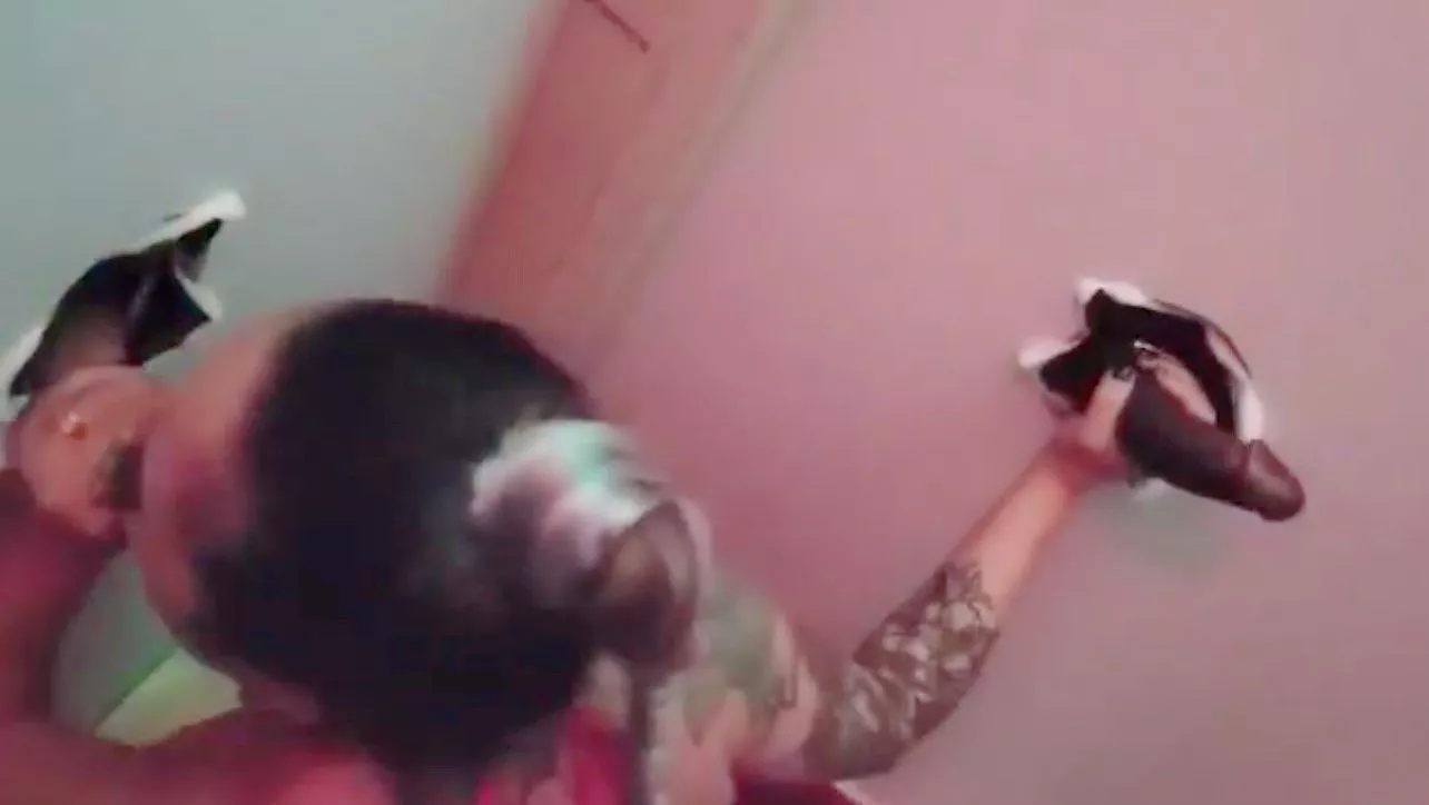 I love my new gloryhole that my hubby built😈😍