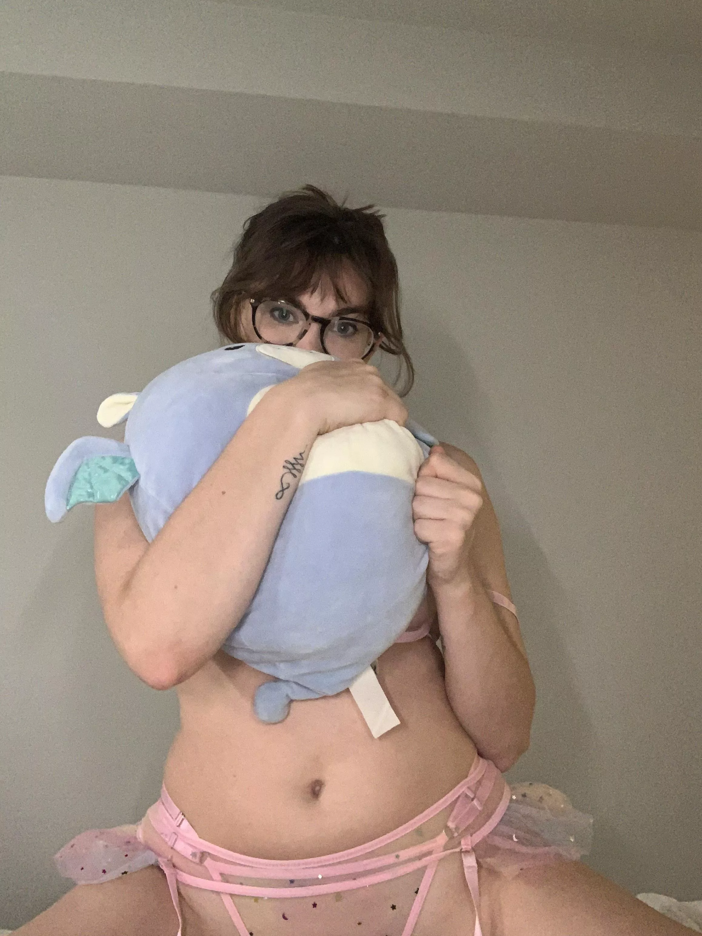 I love my new stuffie! His name is Charles… Charles told me I’ve been a good girl.