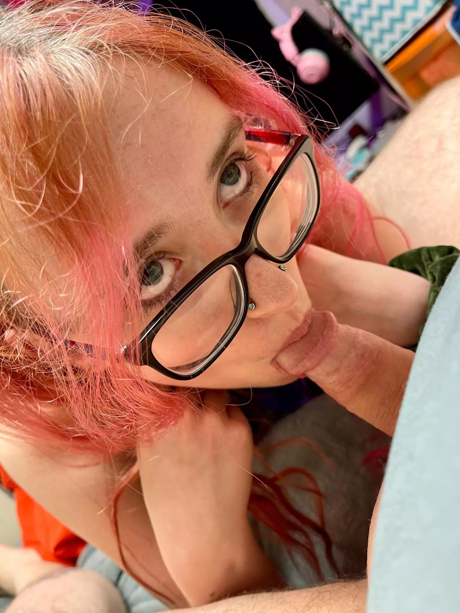 I love pleasing him with my mouth 😉