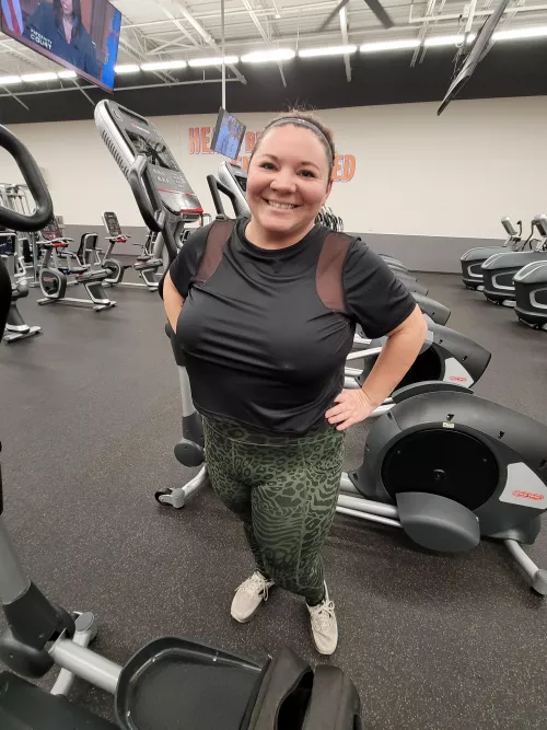 I love the attention I get while working out!