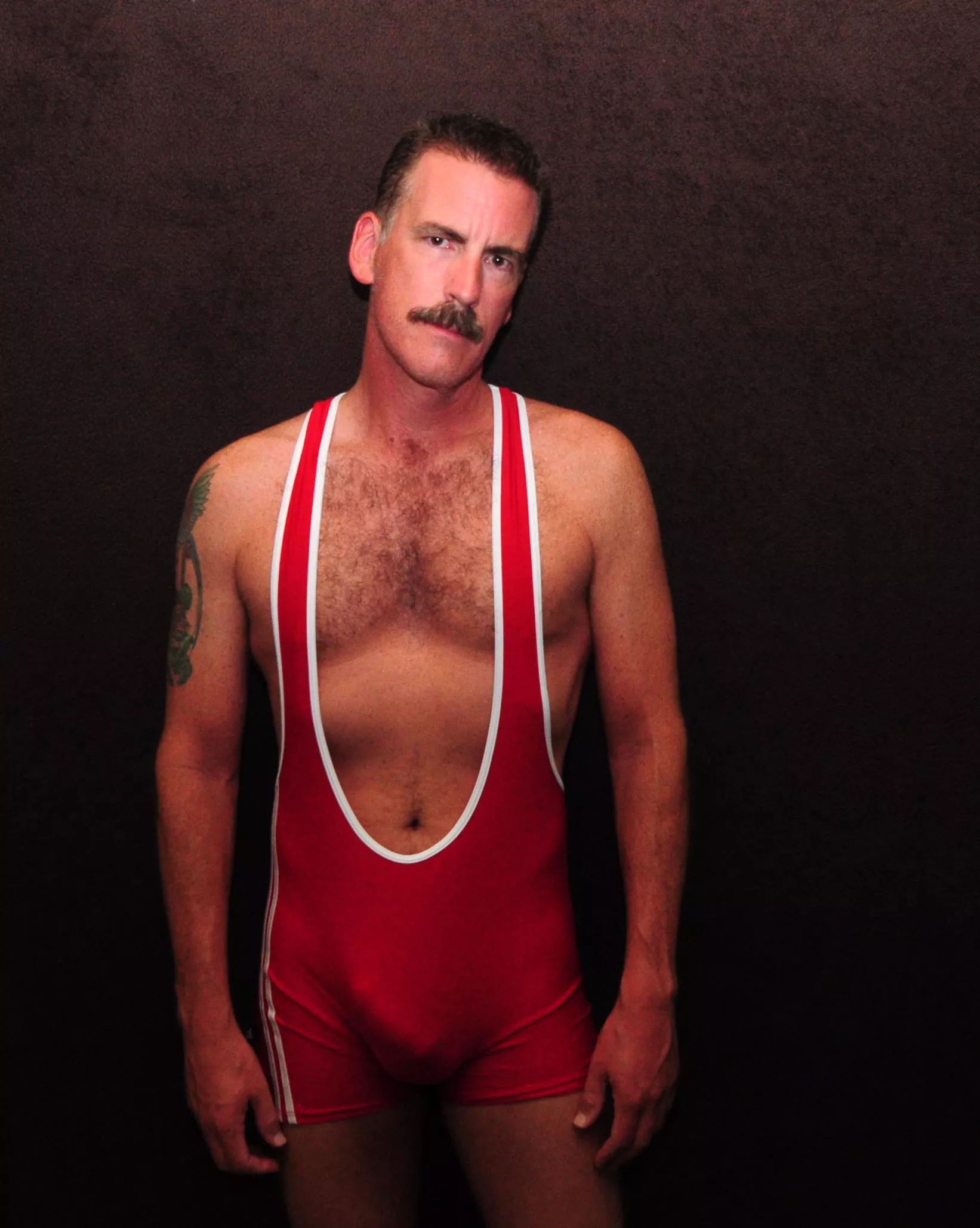 I love the feeling of this singlet on my junk. I love the feeling of this singlet on my junk.